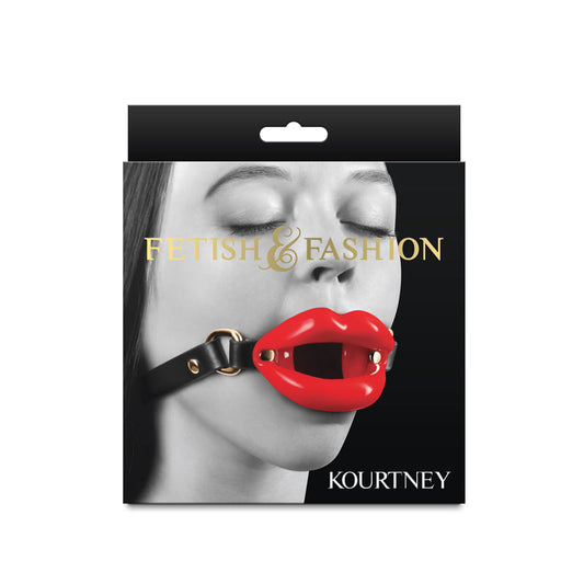 Fetish & Fashion - Kourtney - Red Lips Open Mouth Restraint NS Novelties
