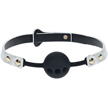 OUCH! Florence Collection - Silicone Ball Gag - White Breathable Mouth Restraint Shots Toys