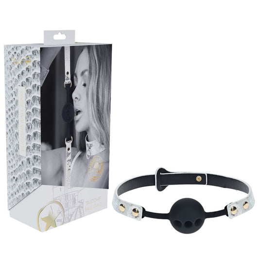 OUCH! Florence Collection - Silicone Ball Gag - White Breathable Mouth Restraint Shots Toys
