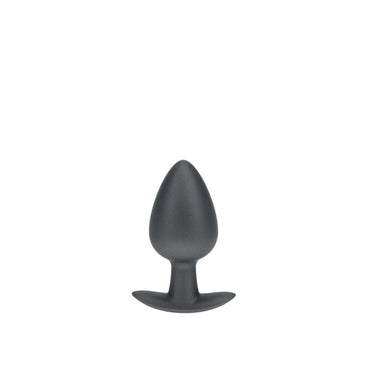 OUCH! Anal Plug - Large - Gun Metal - Gun Metal Grey 8.9 cm Large Butt Plug Shots Toys