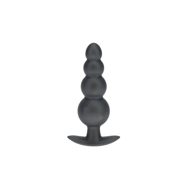 OUCH! Beaded Anal Plug - Gun Metal - Gun Metal Grey 11.7 cm Butt Plug Club X Australia