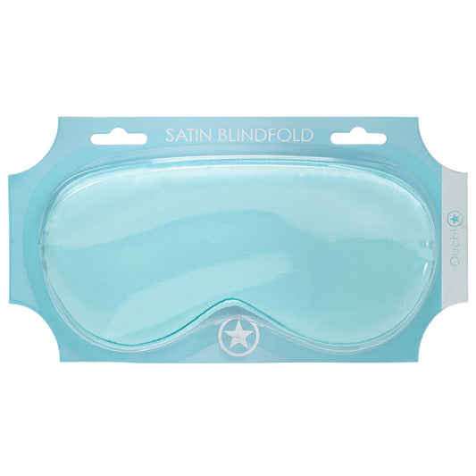 OUCH! Satin Mask - Powder Blue - Powder Blue Eye Mask Shots Toys