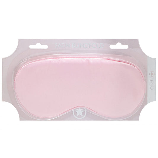 OUCH! Satin Mask - Powder Pink - Powder Pink Eye Mask Shots Toys