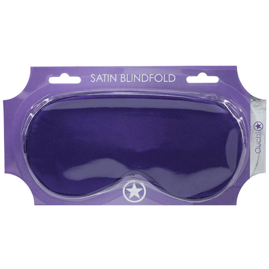 OUCH! Satin Mask - Purple - Purple Eye Mask Shots Toys