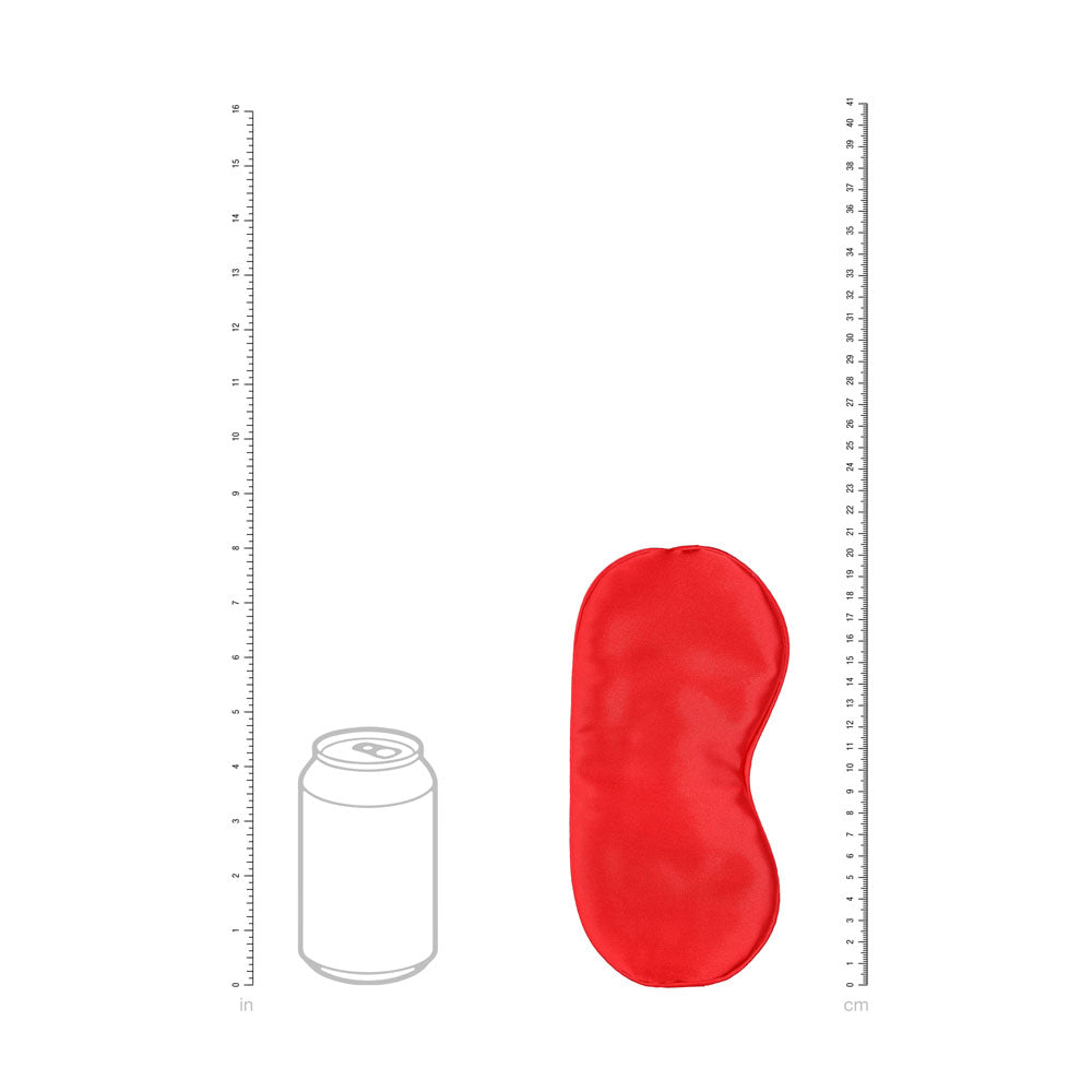 OUCH! Satin Mask - Red - Red Eye Mask Shots Toys