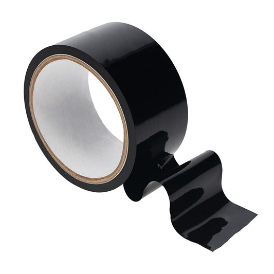 OUCH! PVC Non-Stick Tape - Black - Black Bondage Tape - 20 metre Length Shots Toys