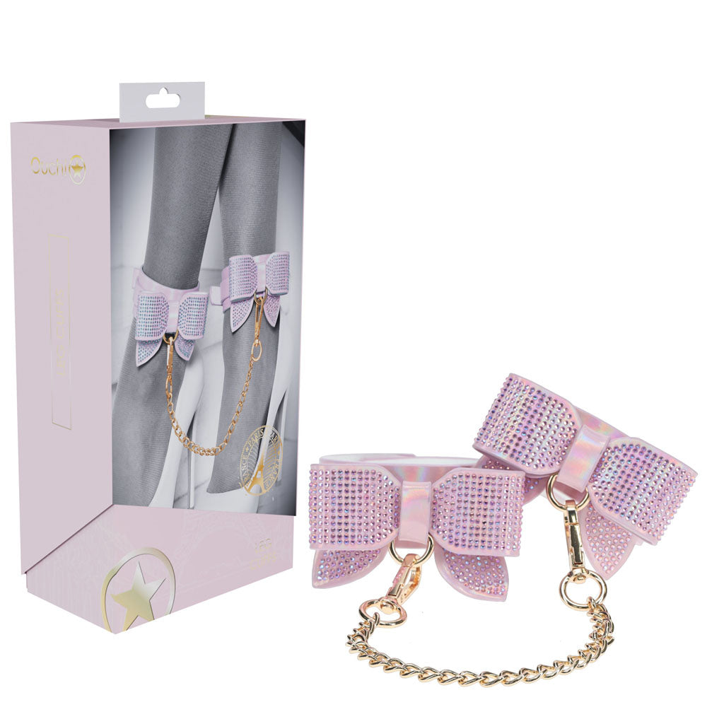 OUCH! Paris Collection - Leg Cuffs - Pink Restraints Pink - Club X