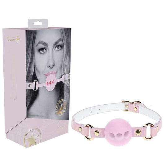 OUCH! Paris Collection - Silicone Ball Gag - Pink Breatheable Mouth Restraint Shots Toys