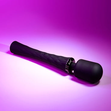 Playboy Pleasure ROYAL - Black 29.2 cm USB Rechargeable Massage Wand Playboy Pleasure