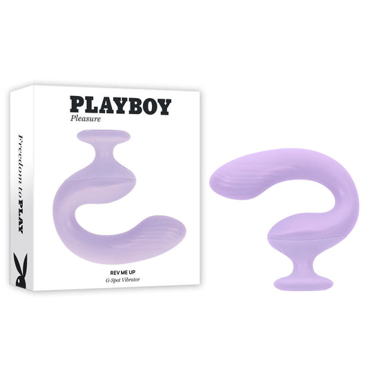 Playboy Pleasure REV ME UP - Purple USB Rechargeable Dual Motor Curved Vibrator Playboy Pleasure