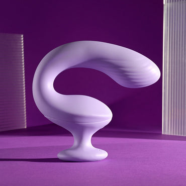 Playboy Pleasure REV ME UP - Purple USB Rechargeable Dual Motor Curved Vibrator Playboy Pleasure