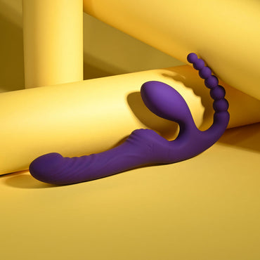 Playboy Pleasure HUG IT OUT - Purple 29 cm USB Rechargeable Strapless Strap-On Playboy Pleasure