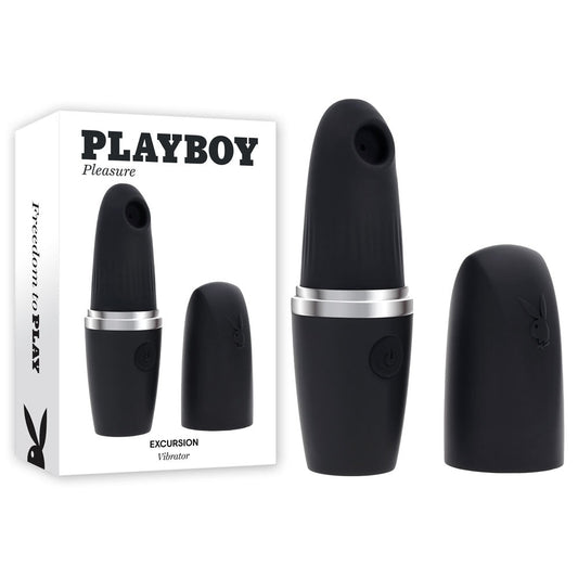 Playboy Pleasure EXCURSION - Black 14.2 cm USB Rechargeable Suction Stimulator Playboy Pleasure