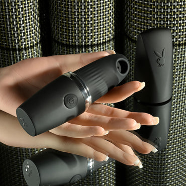 Playboy Pleasure EXCURSION - Black 14.2 cm USB Rechargeable Suction Stimulator Playboy Pleasure