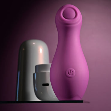 Playboy Pleasure THE JET SET - TAPPING - Purple 10.2 cm Tapping Stimulator with Charging Case Playboy Pleasure