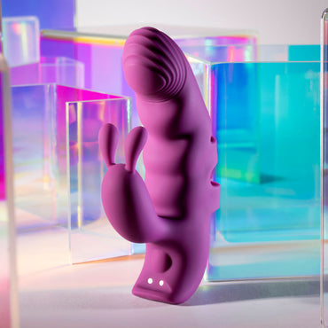 Playboy Pleasure LEND A HAND - Purple USB Rechargeable Finger Vibrator Playboy Pleasure