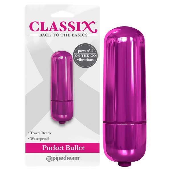 Classix Pocket Bullet - Metallic Pink 5.6 cm Bullet Pipedreams