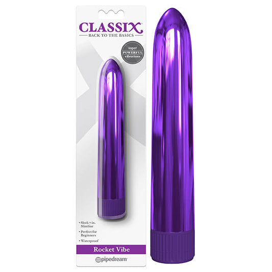 Classix Rocket Vibe - Metallic Purple 17.8 cm (7'') Vibrator Pipedreams