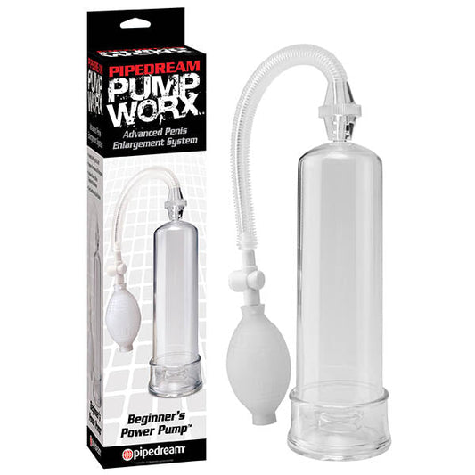 Pump Worx Beginner's Power Pump - Clear Penis Pump Pipedreams