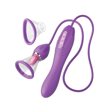 Fantasy For Her Her Ultimate Pleasure Max - Purple USB Rechargeable Vibrator with Flicking Stimulator Pipedream