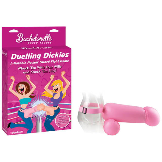 Bachelorette Party Favors Duelling Dickies - Inflatable Novelty Penises Pink - Club X