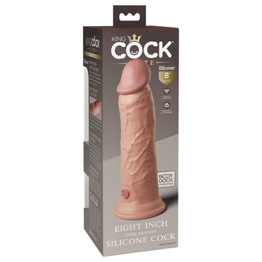 King Cock Elite 8'' Dual Density Cock - Flesh - Flesh 20.3 cm Dong Club X