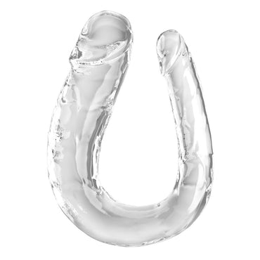 King Cock Clear Large Double Trouble - Clear Large Double Penetration Dong Pipedream
