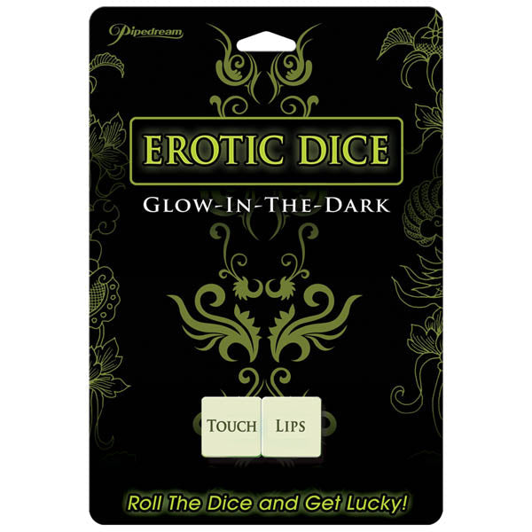 Erotic Dice - Glow in the Dark Couple's Dice Game Pipedreams
