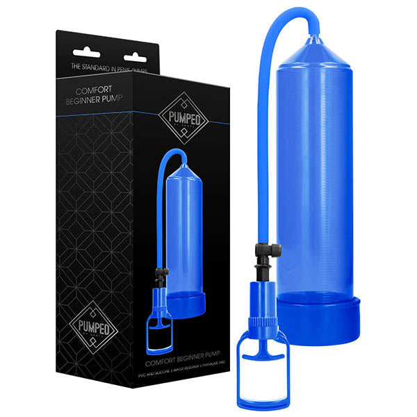 Pumped Comfort Beginner Pump - Blue Penis Pump Shots Toys