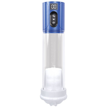 PUMPED HyperLift - Blue - Metallic Blue/Clear USB Rechargeable Auto Pump Shots Toys