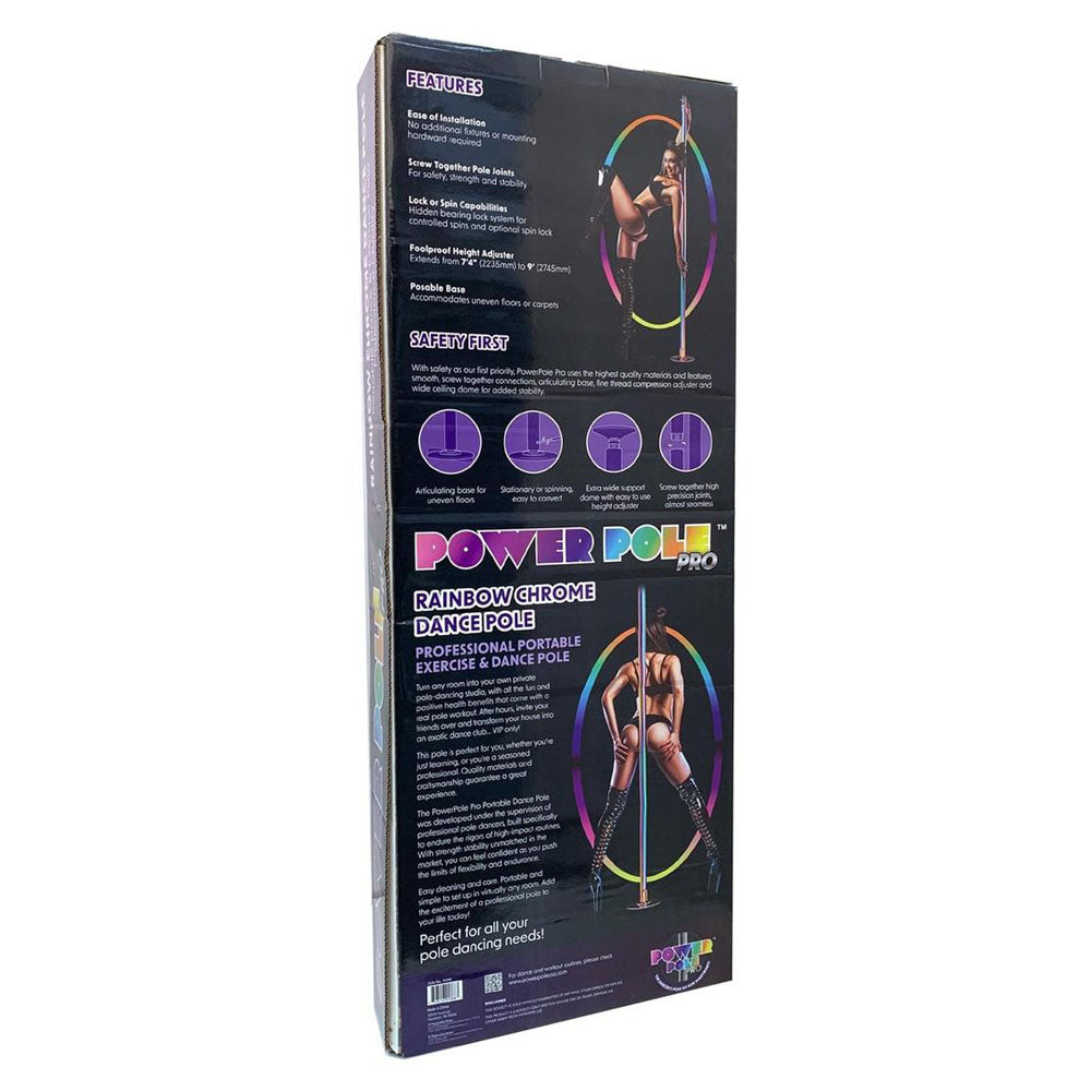 Power Pole Pro - Rainbow - Rainbow Chrome Dance Pole Kit XGEN Products