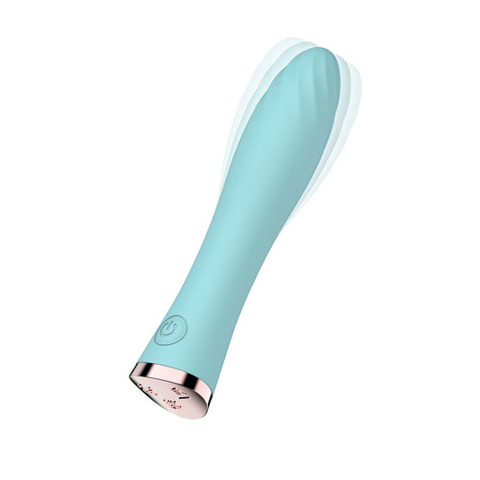 Passion Play Ultra Power Silicone Vibrating Bullet - Blue - Blue 12.9 cm USB Rechargeable Vibrating Bullet Passion Play