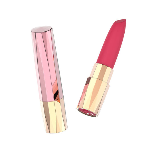 Passion Play Rechargeable Lipstick Vibe - Pink/Gold 9.6 cm USB Rechargeable Lipstick Bullet Vibrator Passion Play