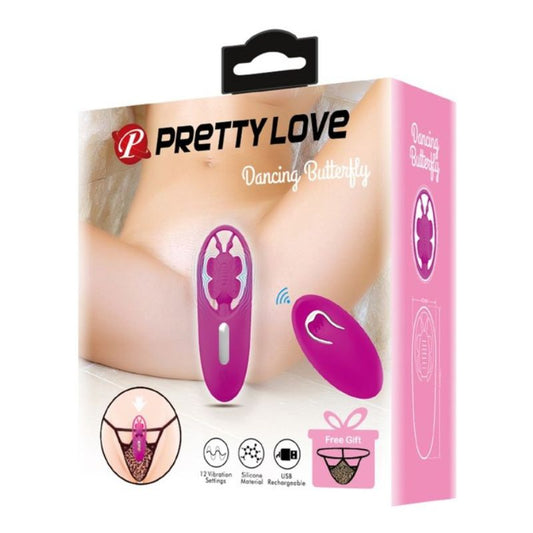Pretty Love Rechargeable Dancing Butterfly Clitoral Stimulator  - Club X