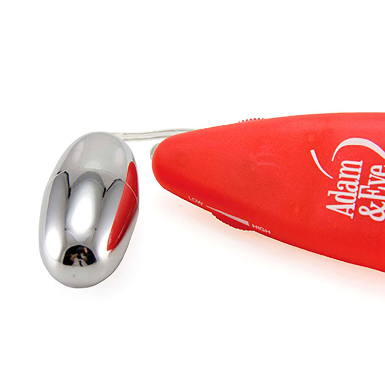 Adam & Eve VIBRATING SILVER BULLET - Silver Vibrating Bullet with Remote Control Adam & Eve