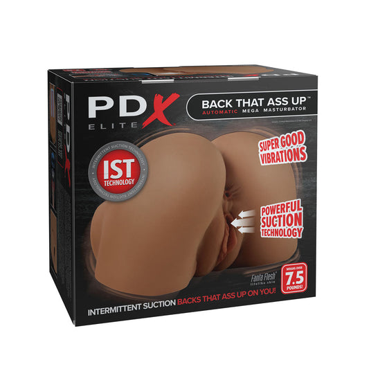 PDX Elite Back That Ass Up - Brown - Brown USB Rechargeable Auto Mega Masturbator Pipedream