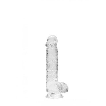 REALROCK 6'' Realistic Dildo With Balls - Clear 15.2 cm Dong Shots Toys