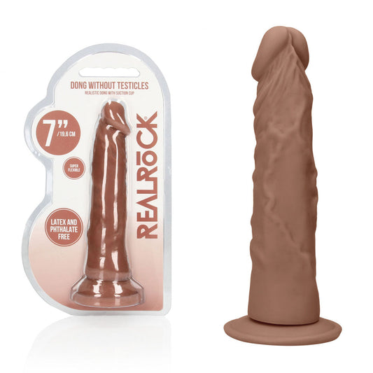 REALROCK 7'' Realistic Dildo - Tan - Tan 17.8 cm Dong Shots Toys