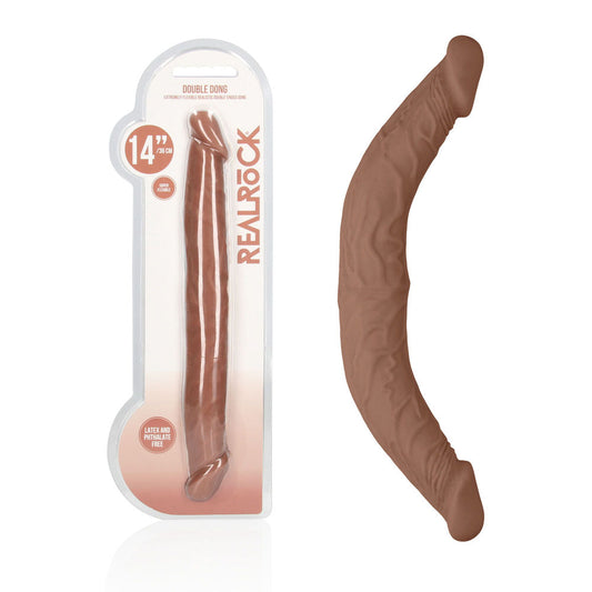 REALROCK 14'' Double Dildo - Tan 36 cm Double Dong Shots Toys