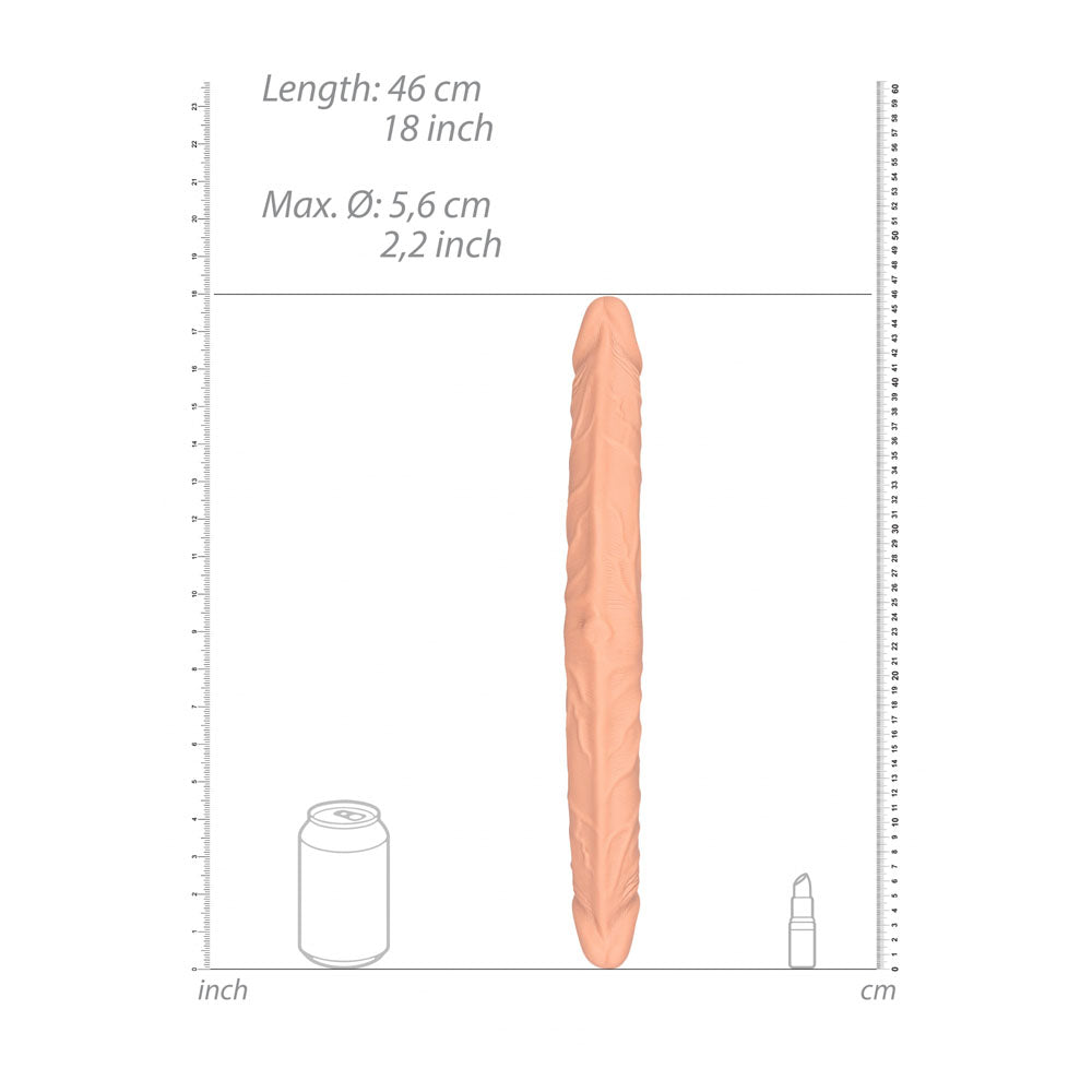 REALROCK 18'' Double Dildo - Flesh 46 cm Double Dong Shots Toys