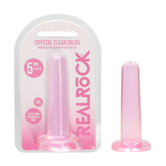 REALROCK Non Realistic Dildo With Suction Cup - 13.5 cm - Pink 13.5 cm Dong Shots Toys