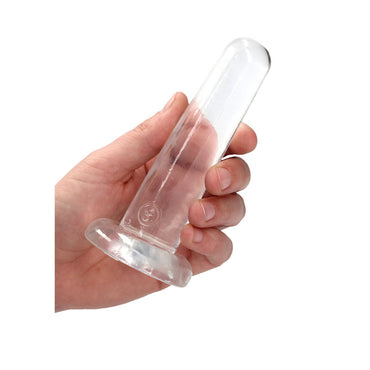 REALROCK Non Realistic Dildo With Suction Cup - 13.5 cm - Clear 13.5 cm Dong Shots Toys