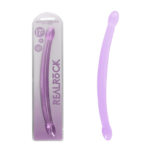 REALROCK Non Realistic Double Dong 17'' - Purple 42 cm Double Dong Shots Toys