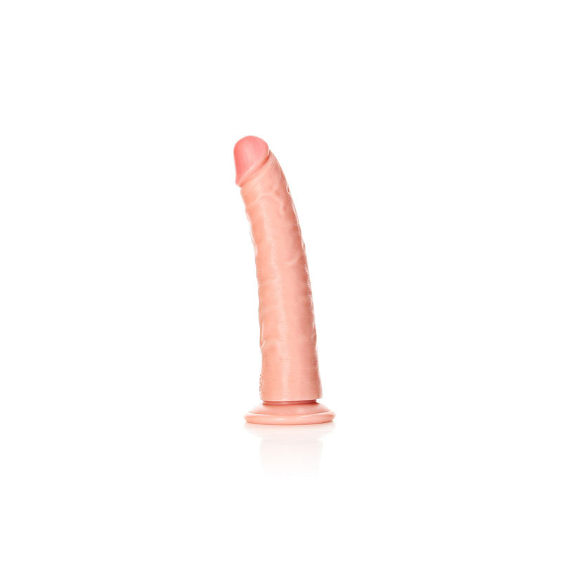Realrock Realistic Slim Dildo with Suction cup 8" - Club X