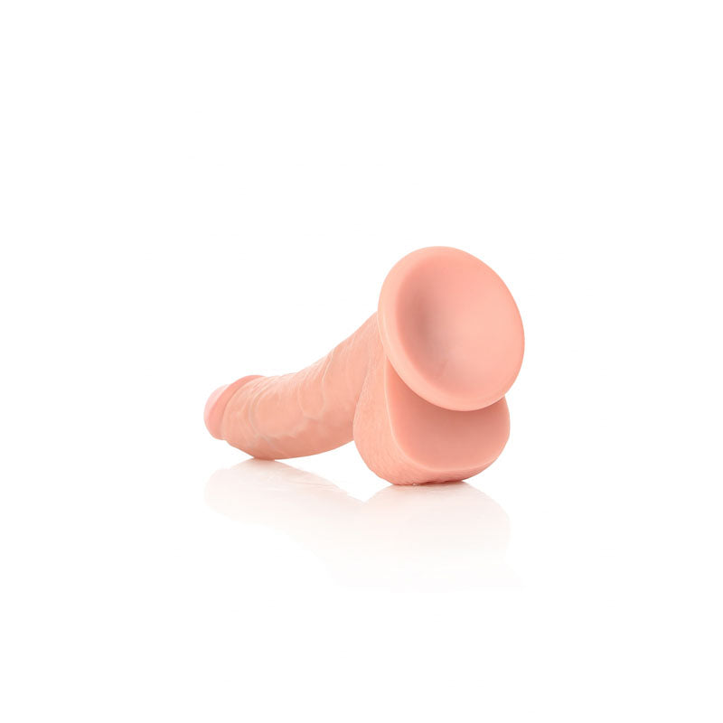 Realrock Realistic Curved Dildo with Balls 8" - Club X