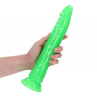 REALROCK 29 cm Slim Glow in the Dark Neon - Green - Glow in Dark Green 29 cm (11'') Dong Shots Toys