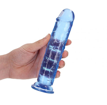 REALROCK 18 cm Straight Dildo - Blue - Blue 18 cm (7'') Dong Shots Toys