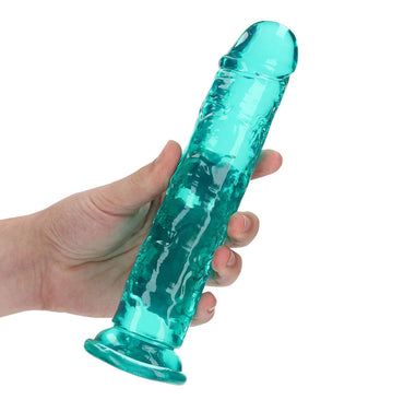 REALROCK 20 cm Straight Dildo - Turquoise - Turquoise 20 cm (8'') Dong Shots Toys