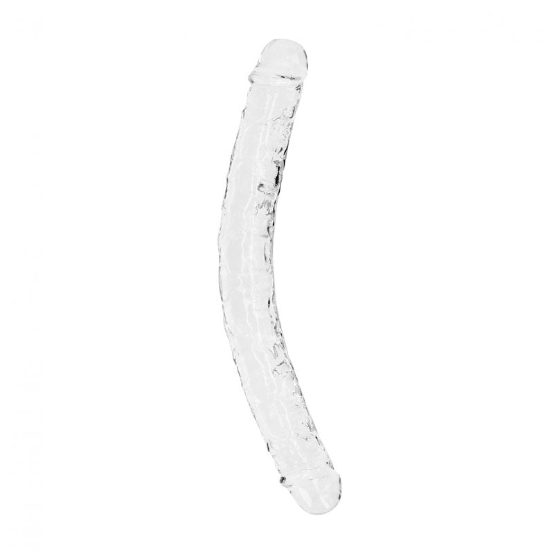 REALROCK 34 cm Double Dong - Clear - Clear 34 cm (14'') Double Dong Realrock