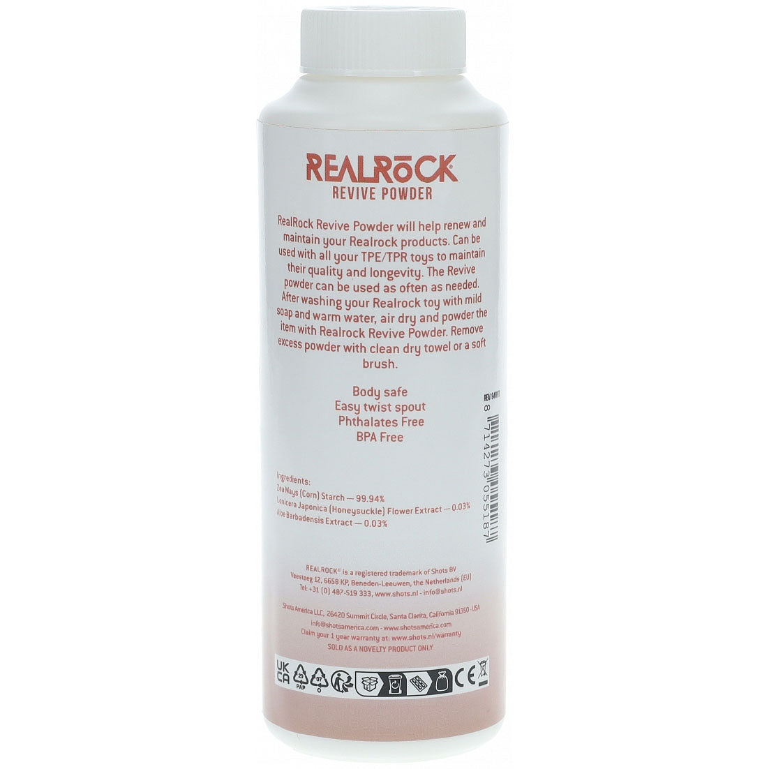 REALROCK Revive - Reviving Powder - Refreshing Powder - 114 grams Shots Toys